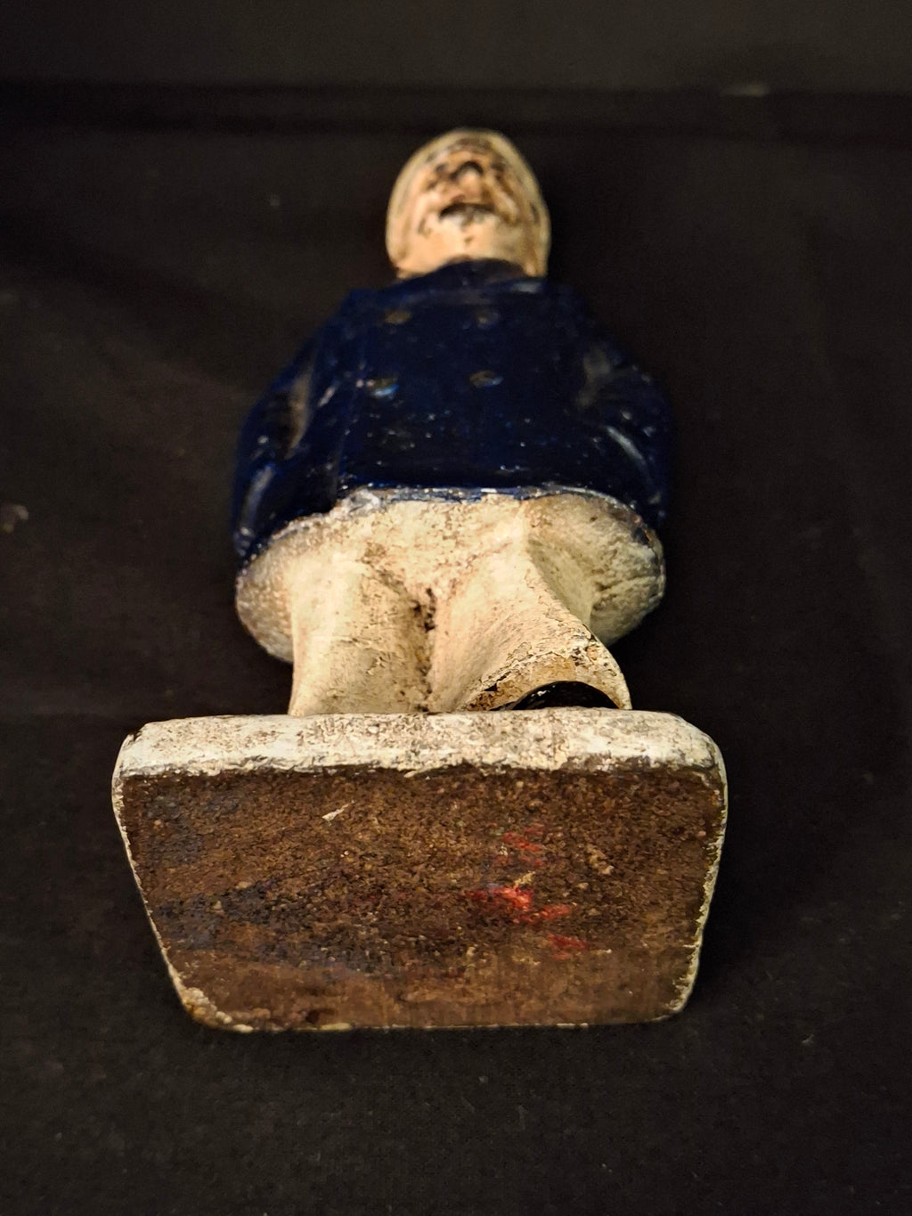 Rare Antique Cast Iron Sea Captain Doorstop 1930s Hubley Littco Naval Bridge Officer Commander