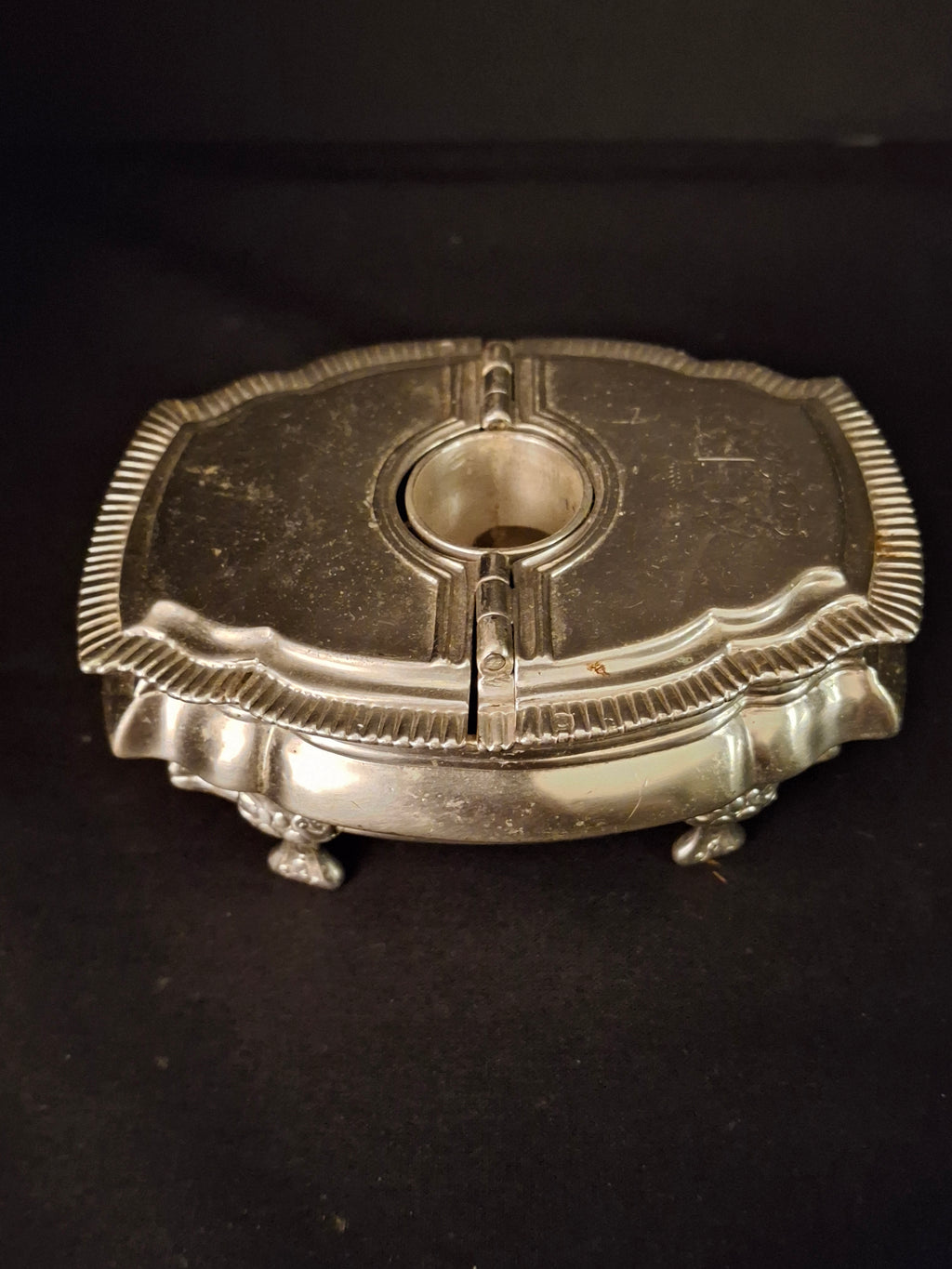 Vintage Silver Plated Havdalah Compendium Spice Box Candle Holder Lions Crest 344
