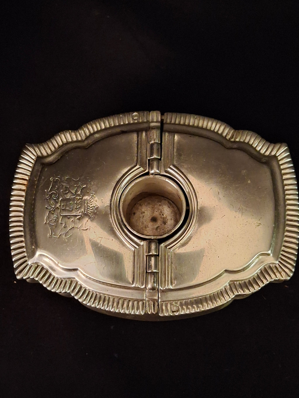 Vintage Silver Plated Havdalah Compendium Spice Box Candle Holder Lions Crest 344