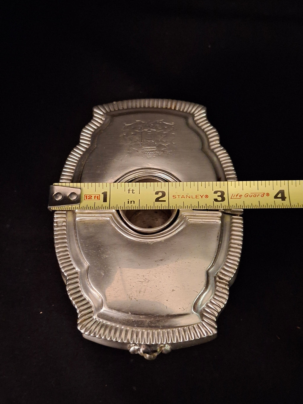 Vintage Silver Plated Havdalah Compendium Spice Box Candle Holder Lions Crest 344