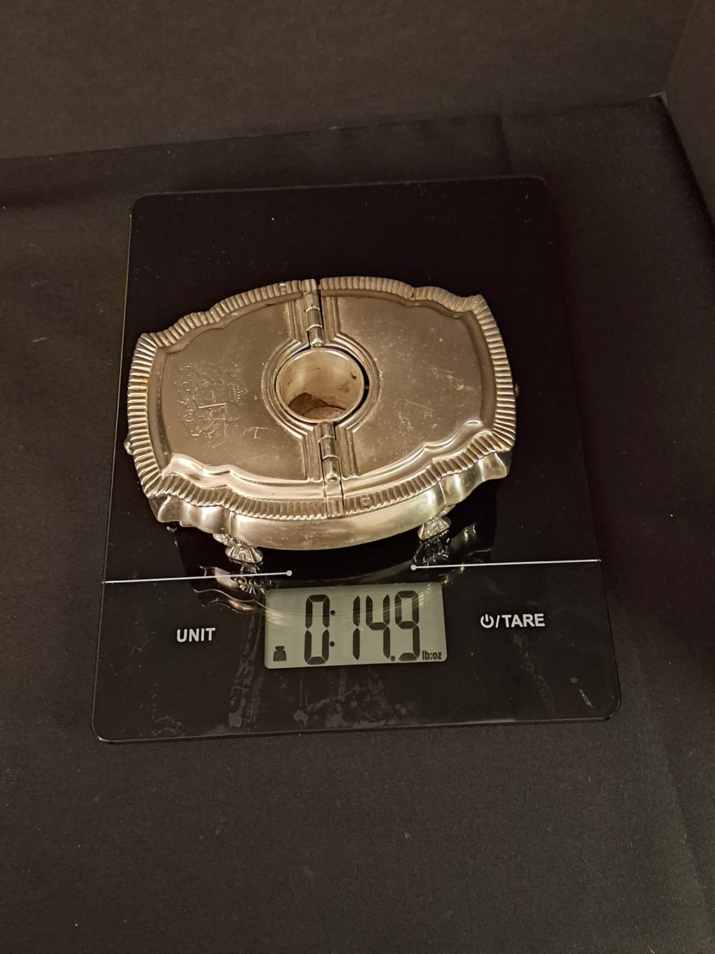 Vintage Silver Plated Havdalah Compendium Spice Box Candle Holder Lions Crest 344