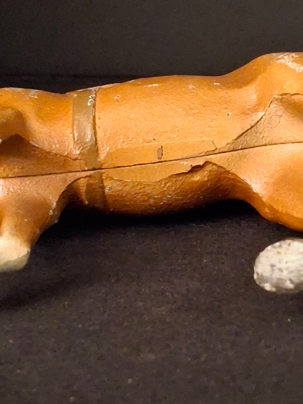 Antique Hubley Cast Iron Standing Horse Figurine, Saddle & Reins, Original Paint c. 1920s