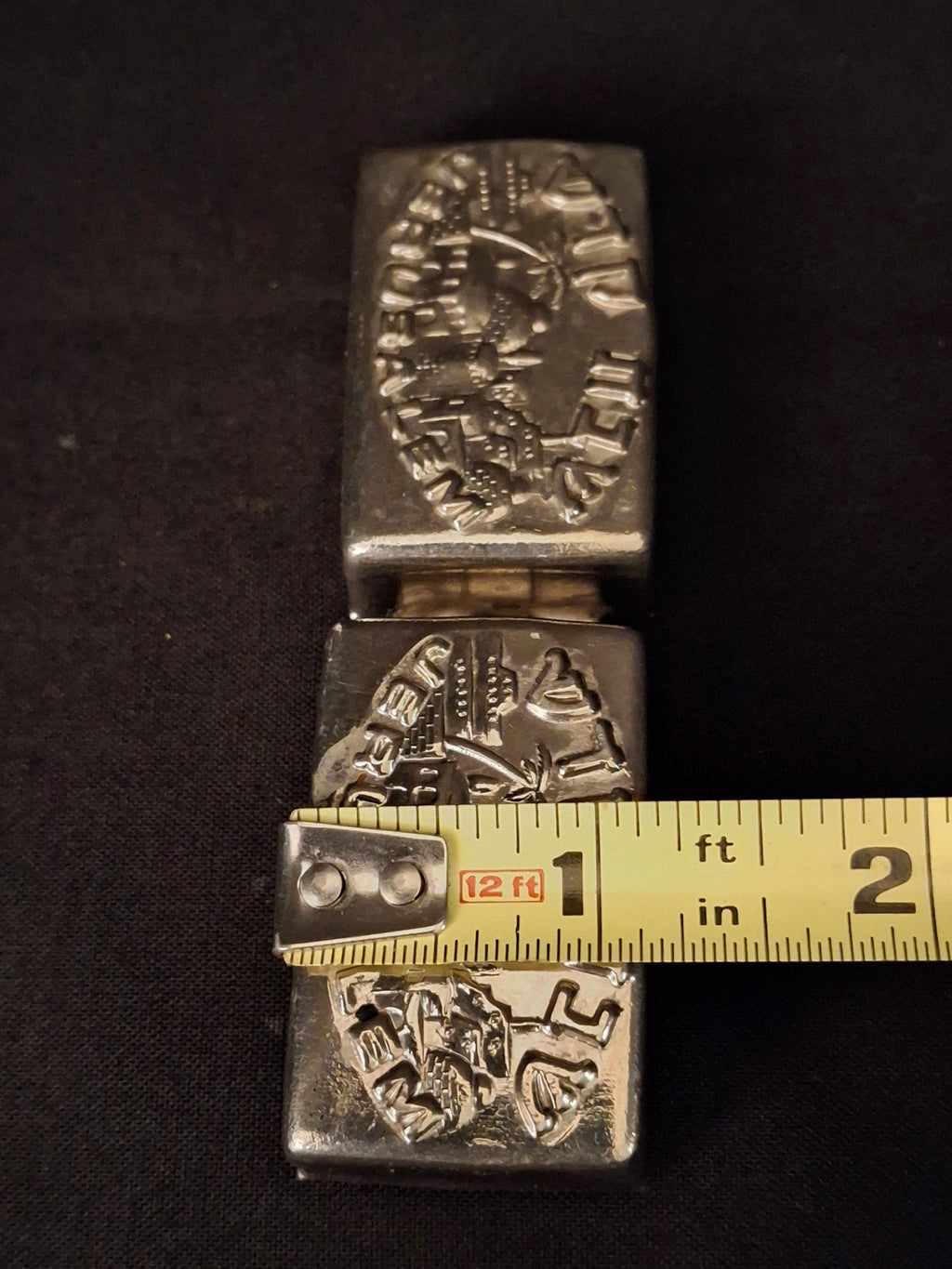 Vintage Silver Tone Travel Shabbat Candlesticks Jerusalem Box Folding Pocket Set