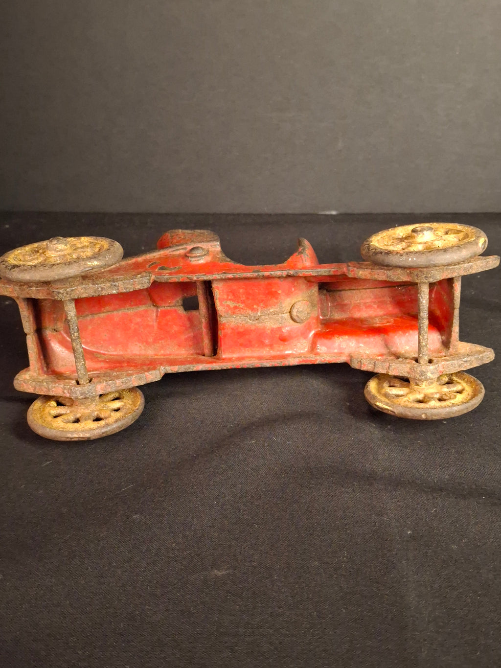 1920s A.C. Williams Cast Iron Roadster Runabout Speedster Toy Car Original Paint