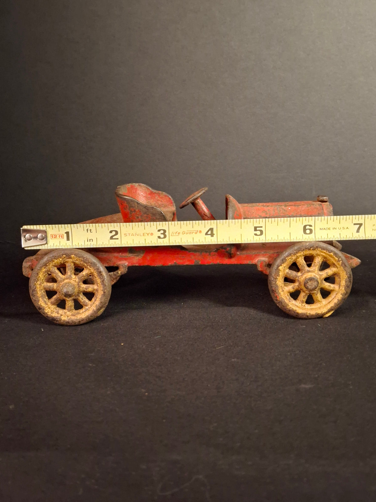 1920s A.C. Williams Cast Iron Roadster Runabout Speedster Toy Car Original Paint