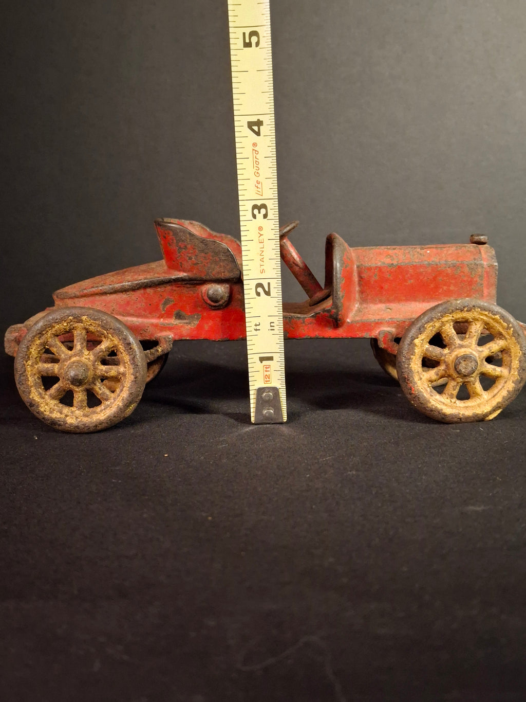 1920s A.C. Williams Cast Iron Roadster Runabout Speedster Toy Car Original Paint