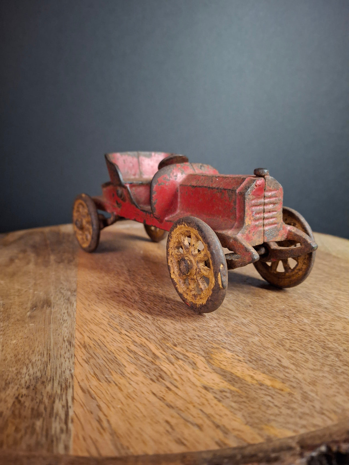 1920s A.C. Williams Cast Iron Roadster Runabout Speedster Toy Car Original Paint