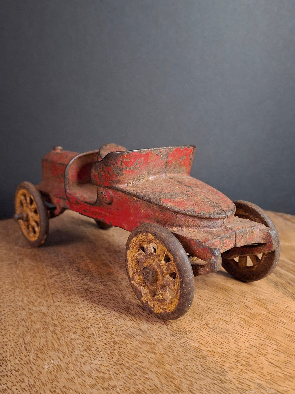 1920s A.C. Williams Cast Iron Roadster Runabout Speedster Toy Car Original Paint