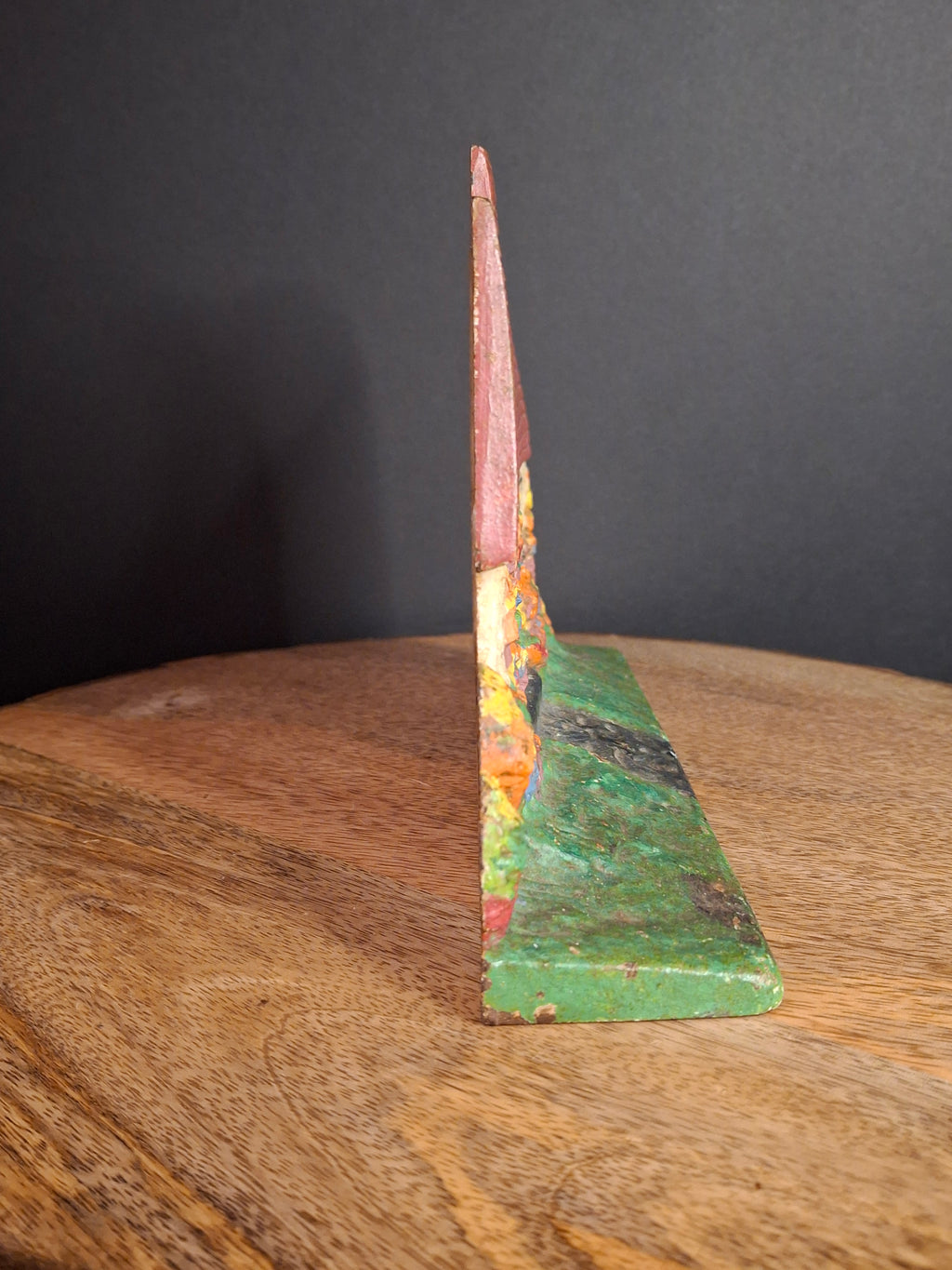 Antique Cast Iron Cottage Architectural Doorstop #90 National Foundry Cape Cod Hollyhocks 1920s