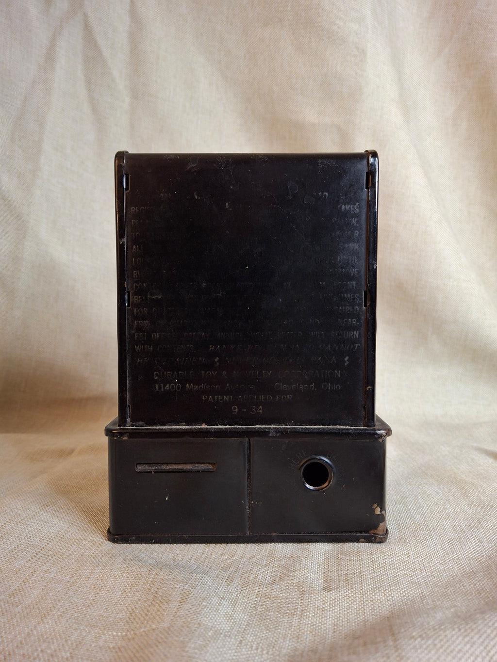 1930s Uncle Sam 3 Coin Register Bank Durable Toy & Novelty Cleveland OH Working