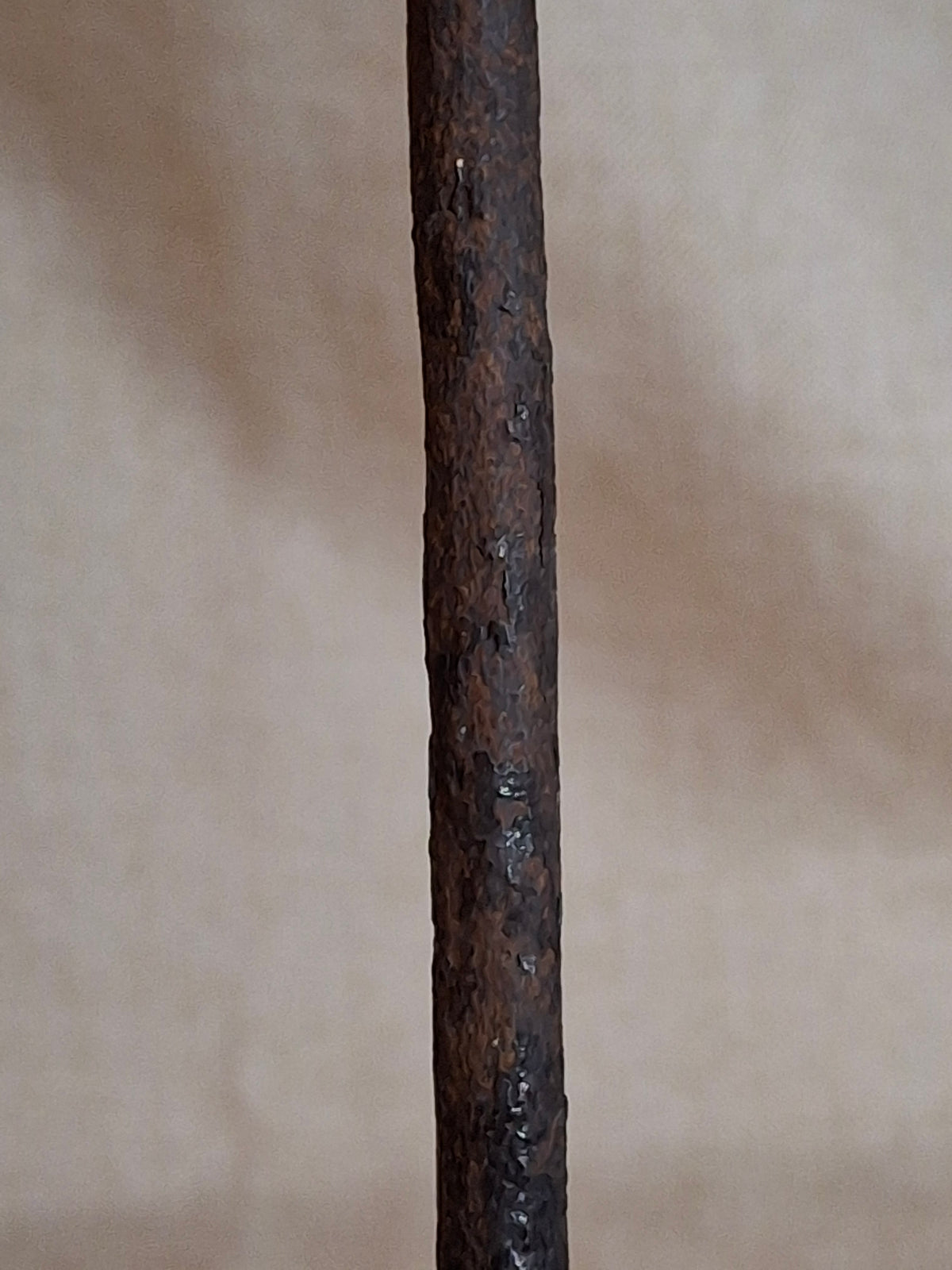 18th Century Hand Forged Wrought Iron Hanging Double Candle Holder Loom Light Heart Top