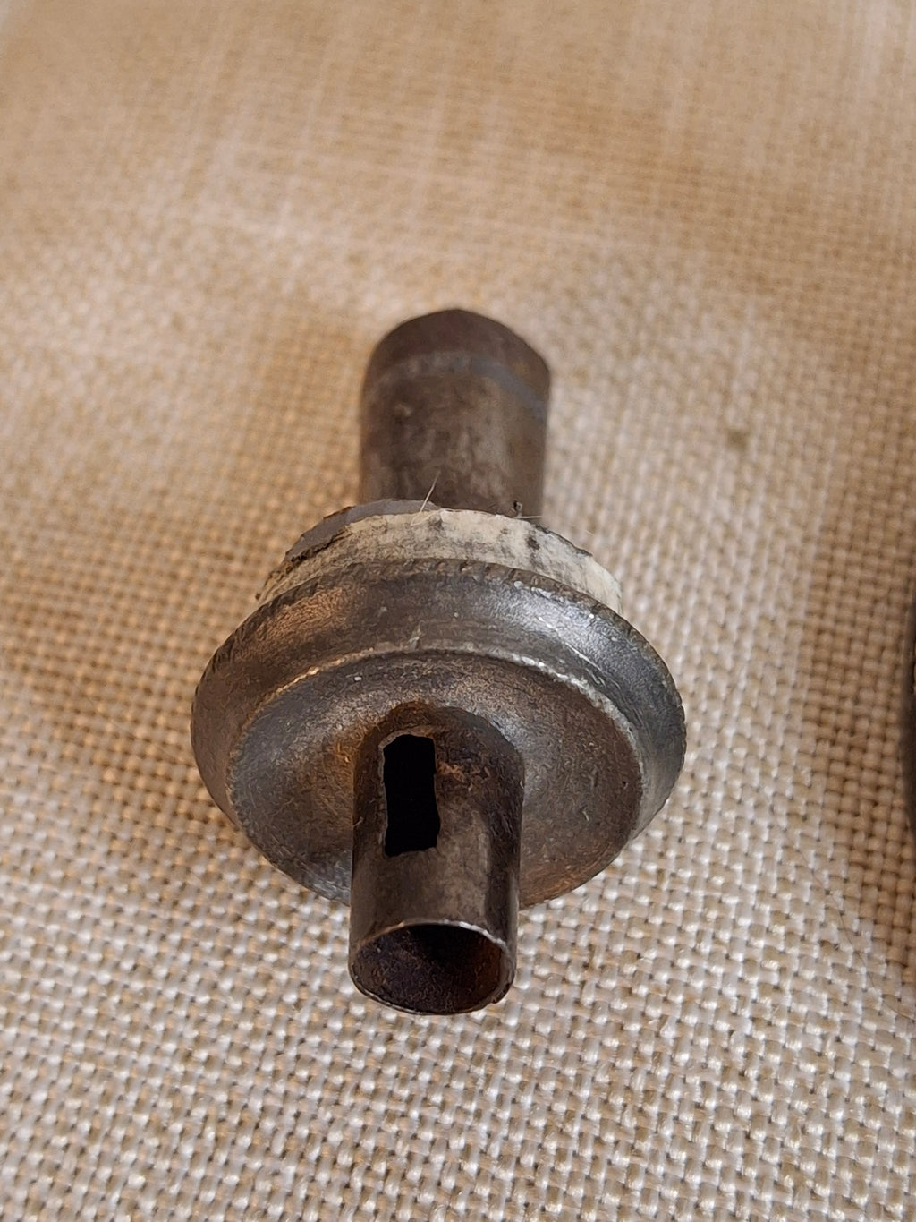 Antique Miniature Pewter Whale Oil Lamp Single Tube Burner Early American Stand Lamp 1840s