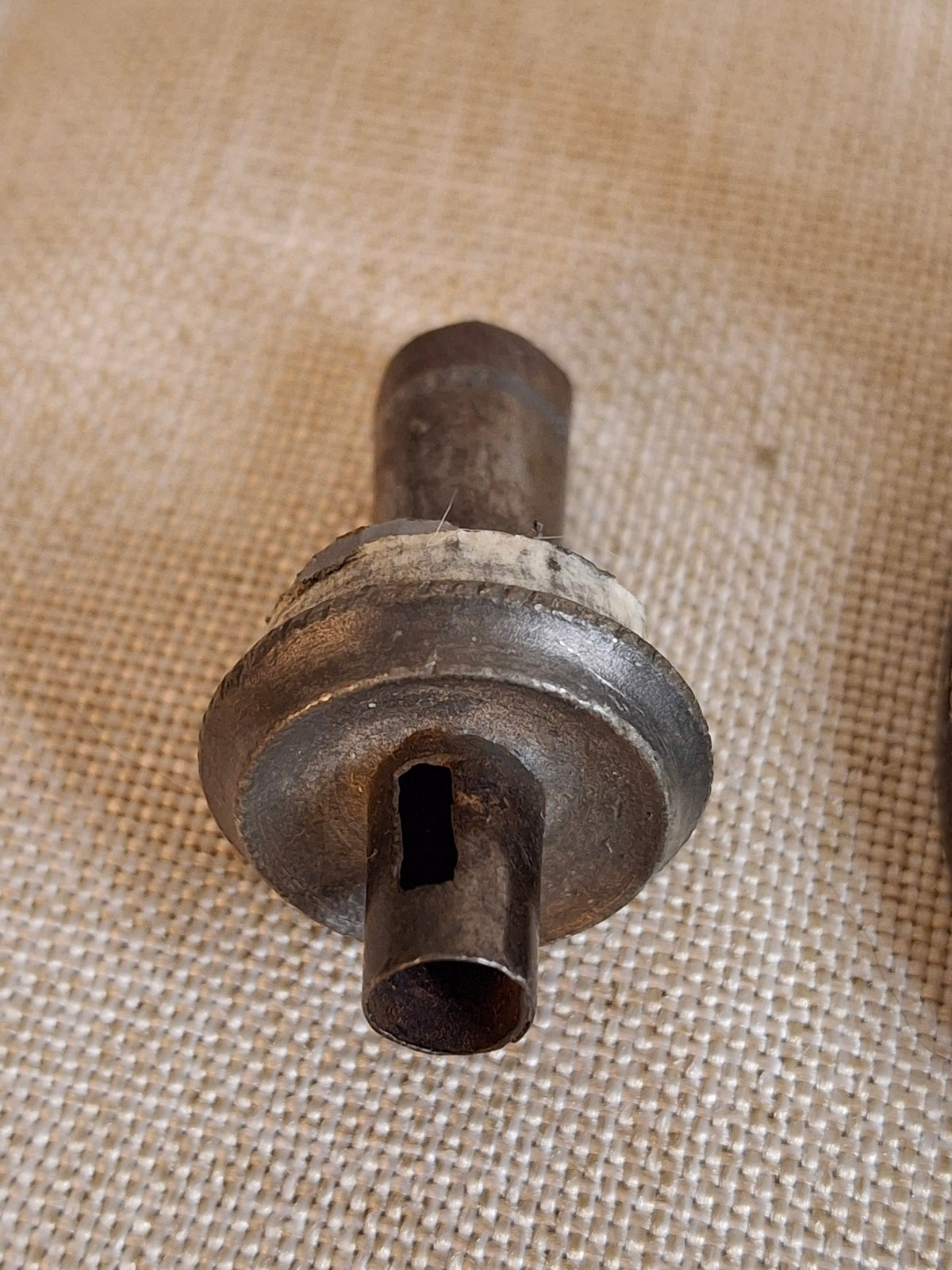 Antique Miniature Pewter Whale Oil Lamp Single Tube Burner Early American Stand Lamp 1840s