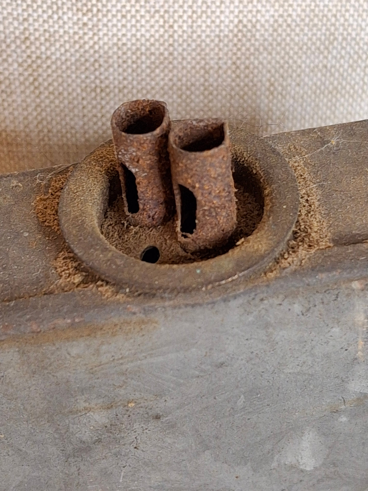 Antique 19th Century Galvanized Tin Sheet Iron Rectangular Hanging Whale Oil Shop Lamp Hook