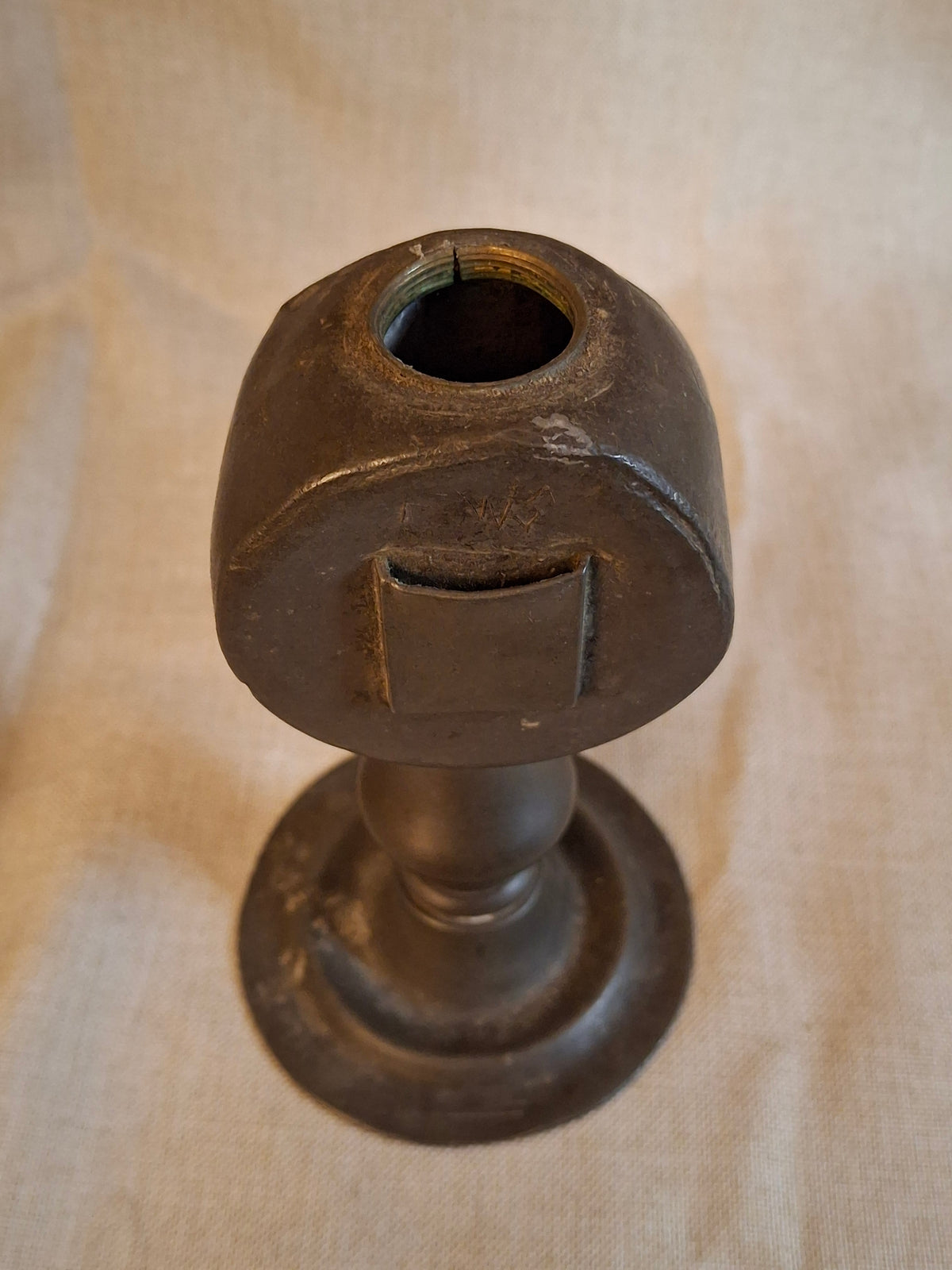 Antique Pewter Whale Oil Lamp Lot (3) - Double Bullseye Lens Stand & Chamber Lamps for Restoration