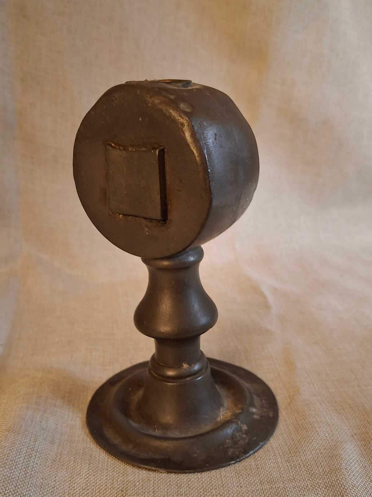 Antique Pewter Whale Oil Lamp Lot (3) - Double Bullseye Lens Stand & Chamber Lamps for Restoration