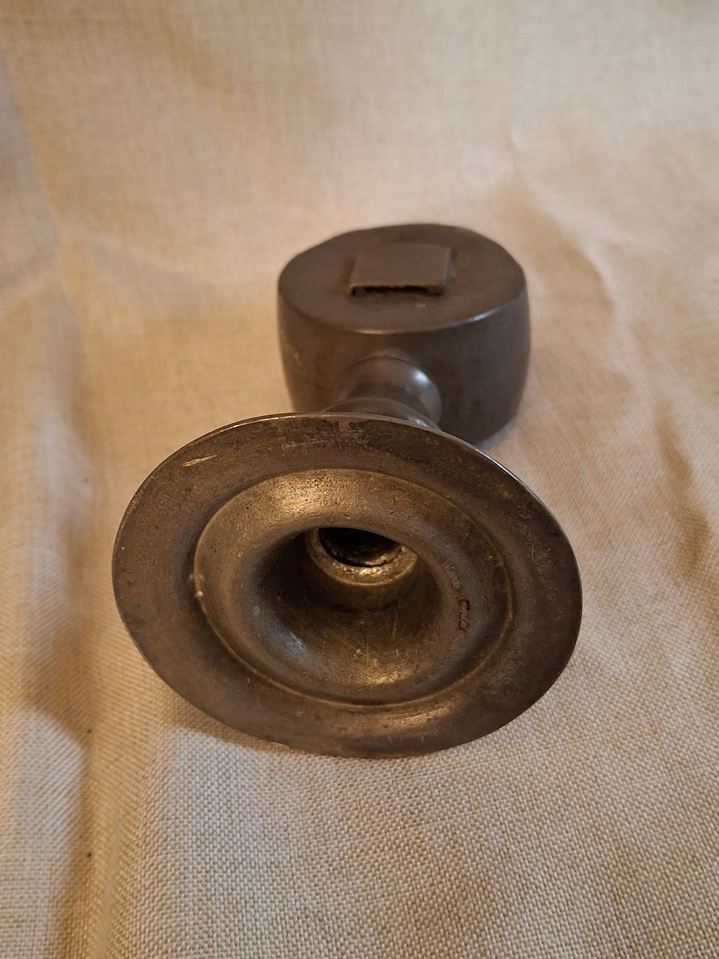 Antique Pewter Whale Oil Lamp Lot (3) - Double Bullseye Lens Stand & Chamber Lamps for Restoration