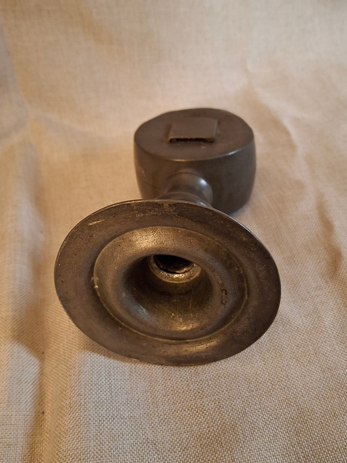 Antique Pewter Whale Oil Lamp Lot (3) - Double Bullseye Lens Stand & Chamber Lamps for Restoration