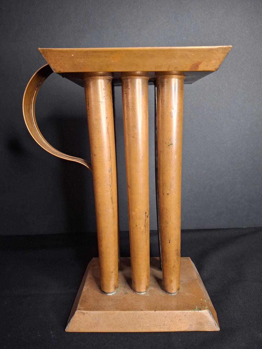 RARE Antique 19th Century Copper 6 Tube Candle Mold Sheet Metal Primitive Americana