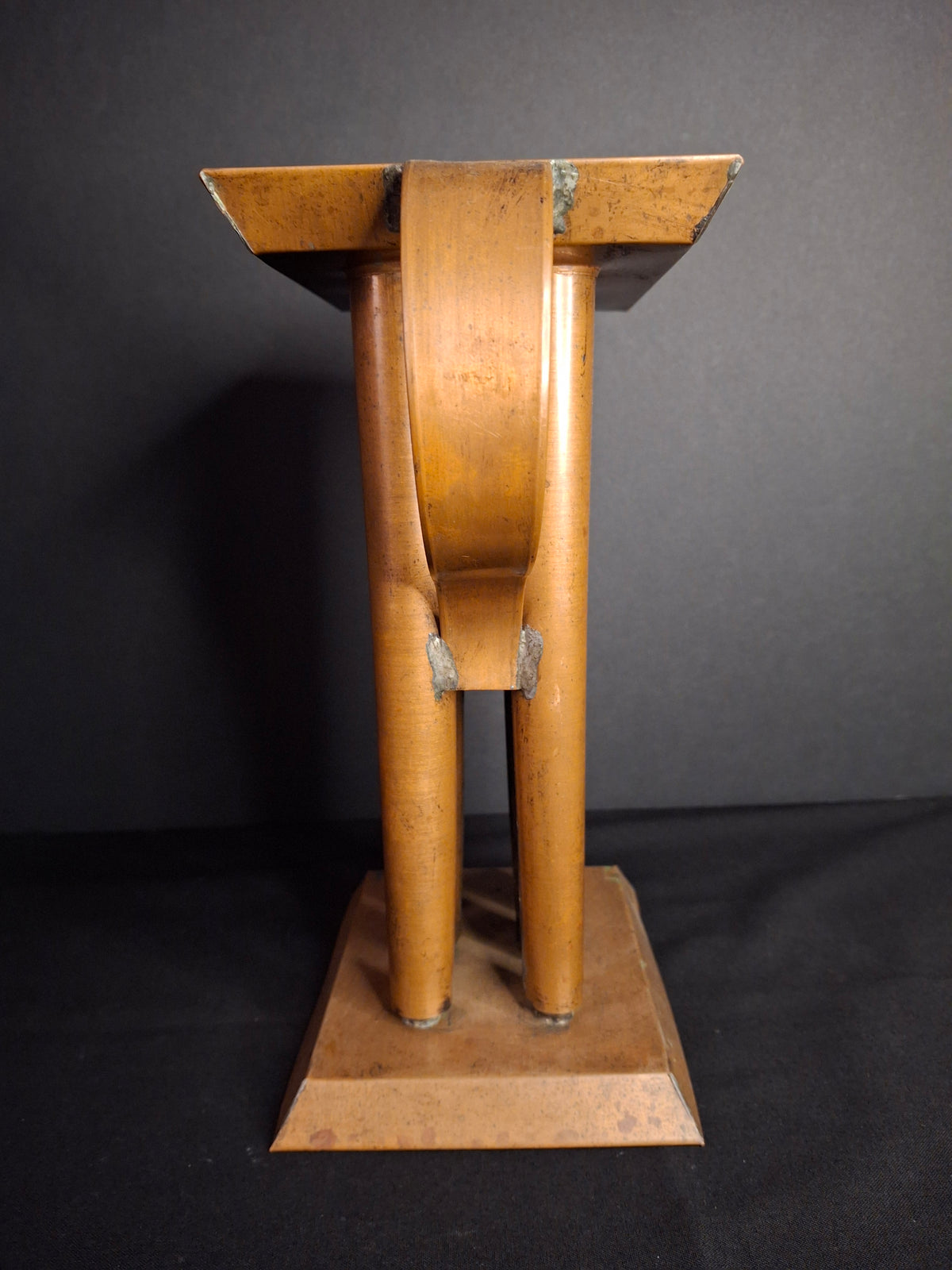 RARE Antique 19th Century Copper 6 Tube Candle Mold Sheet Metal Primitive Americana
