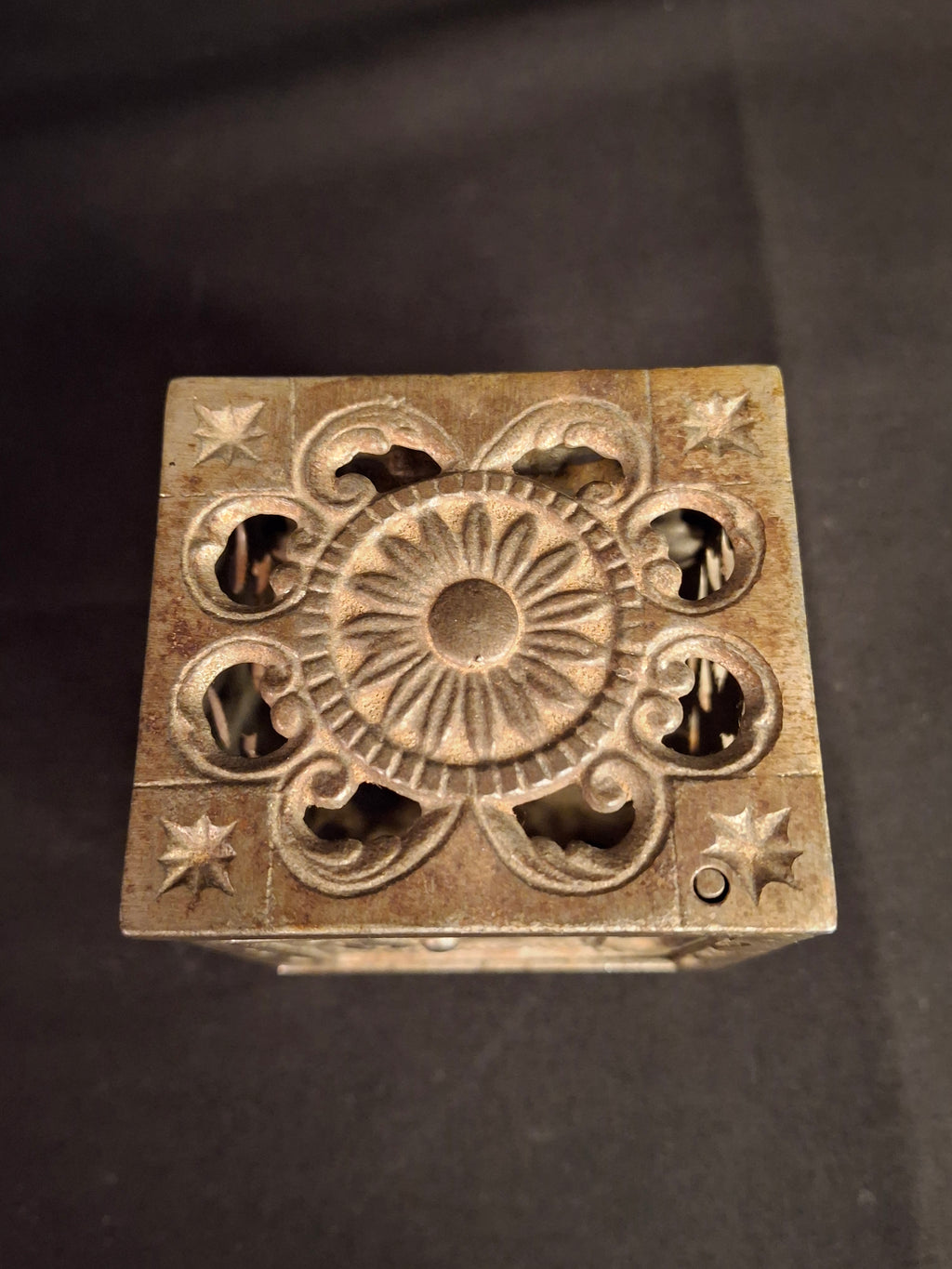 Antique Kenton Cast Iron Nickel Safe Still Bank Pat June 1896 Nickel Plated