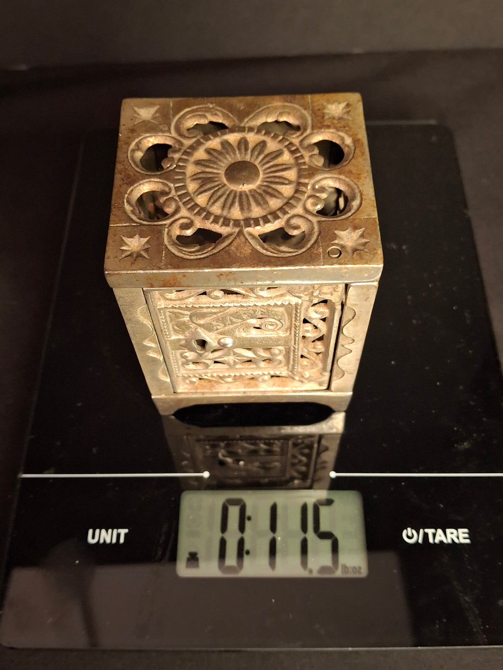 Antique Kenton Cast Iron Nickel Safe Still Bank Pat June 1896 Nickel Plated