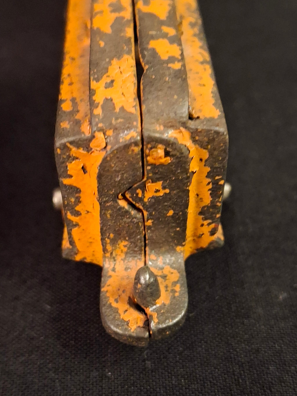 Antique Kilgore Cast Iron Train Set Orange Locomotive Coal Tender Passenger Car