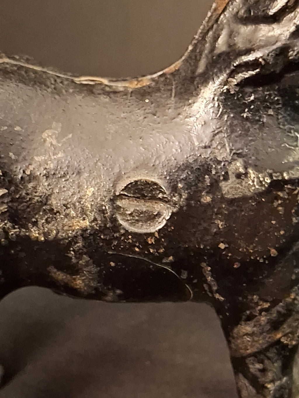 Antique A.C. Williams Cast Iron Beauty Horse Still Coin Bank c. 1910s Black Finish