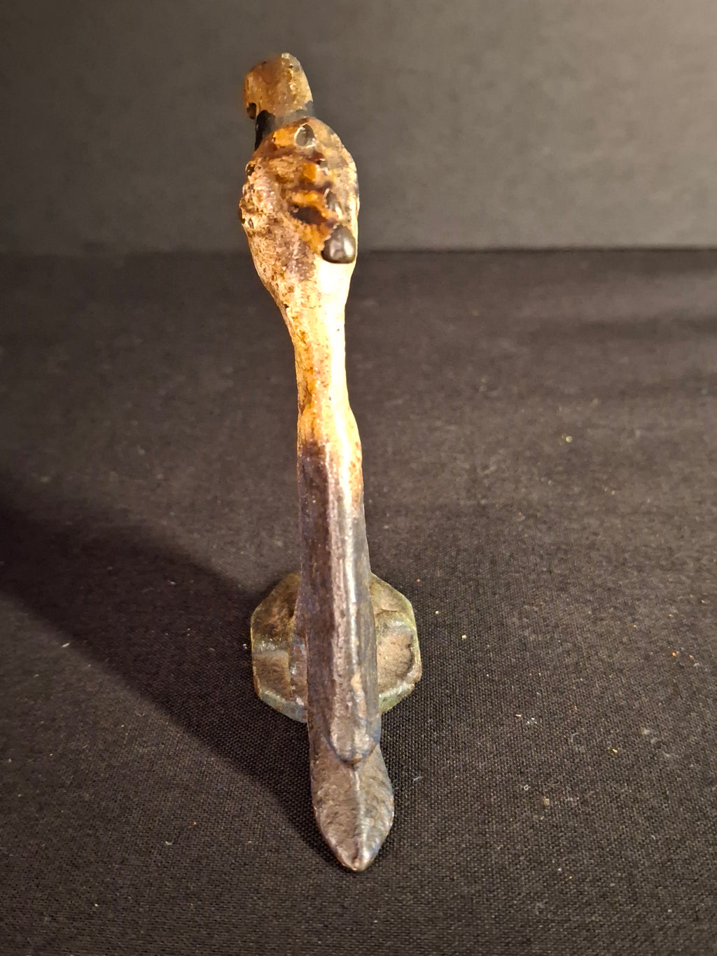 Vintage Cast Iron Parrot Bottle Opener Original Paint John Wright Wilton 1940s