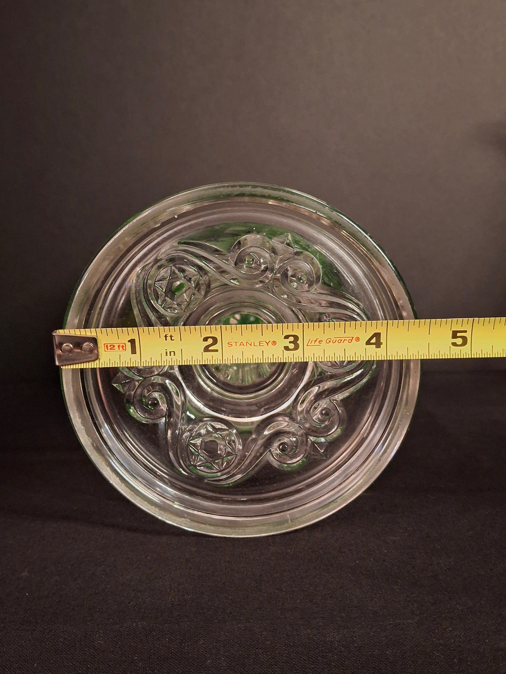 Antique Victorian Emerald Green Glass Kerosene Lamp Clear Star Base Scovill Queen Anne No 1 Burner