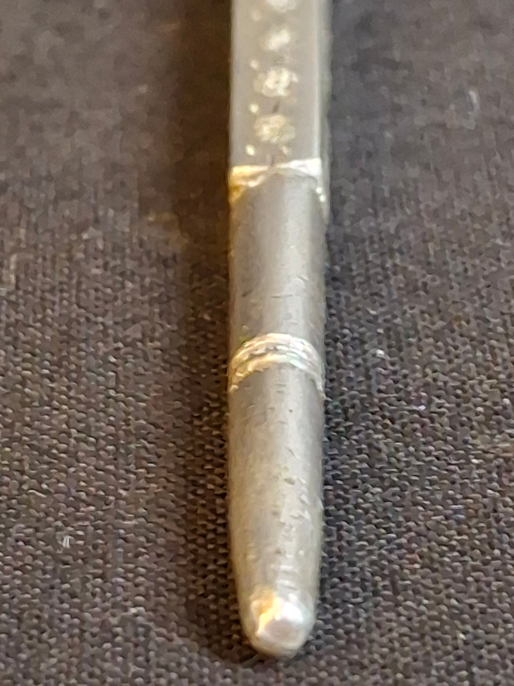 Rare Inscribed Silver Yad Torah Pointer Open Hamsa Hand Middle Eastern Judaica 9.25 In