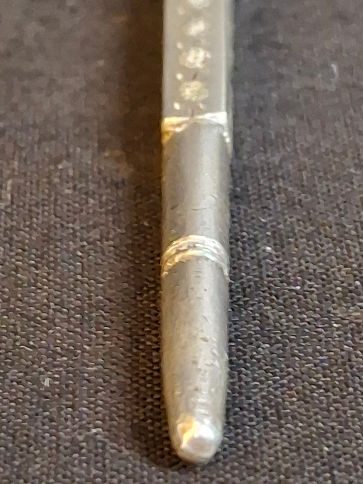 Rare Inscribed Silver Yad Torah Pointer Open Hamsa Hand Middle Eastern Judaica 9.25 In
