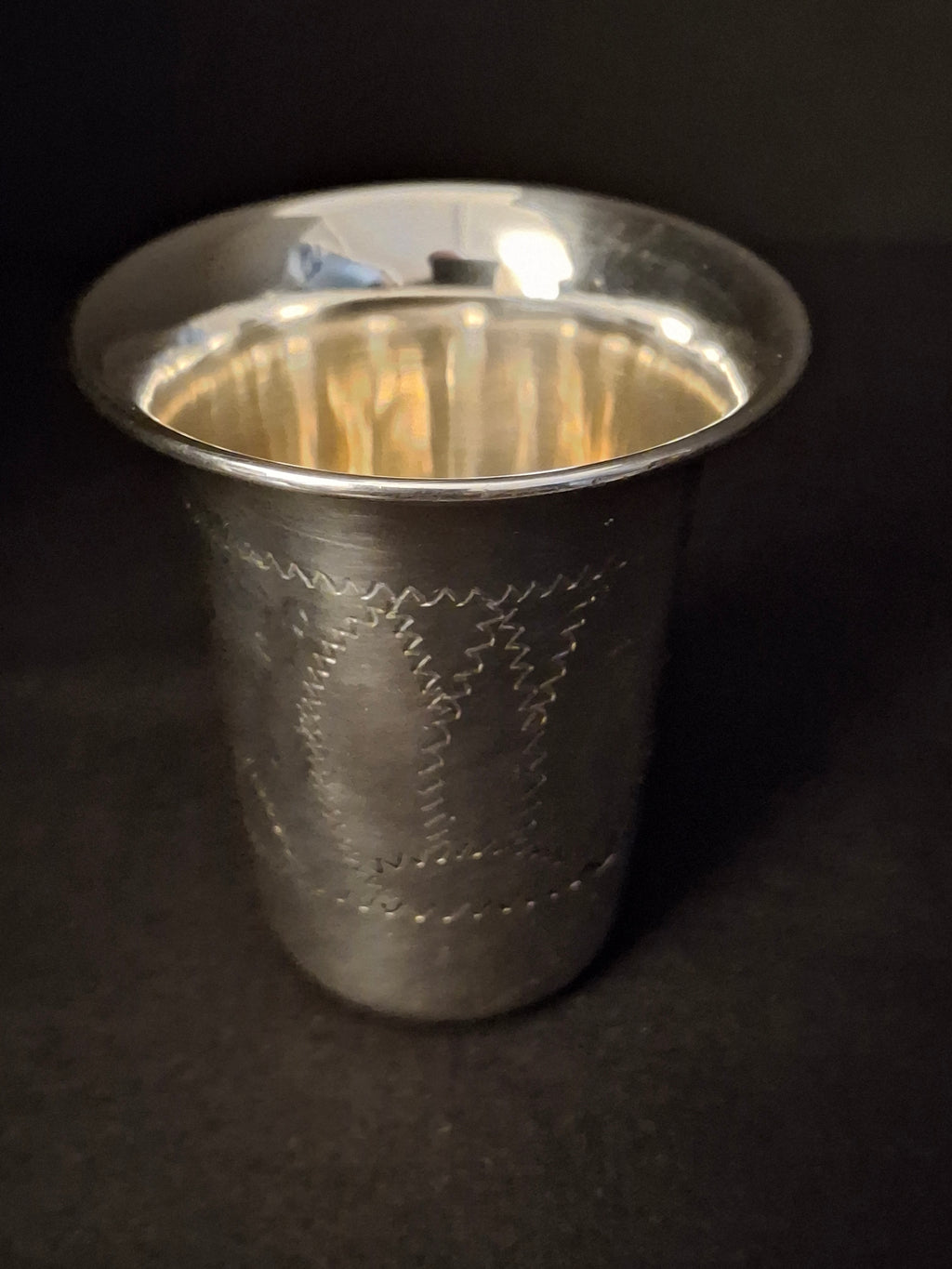 Vintage ESCO Sterling Silver Kiddush Cup Beaker Engraved Jewish Judaica 34g 3"