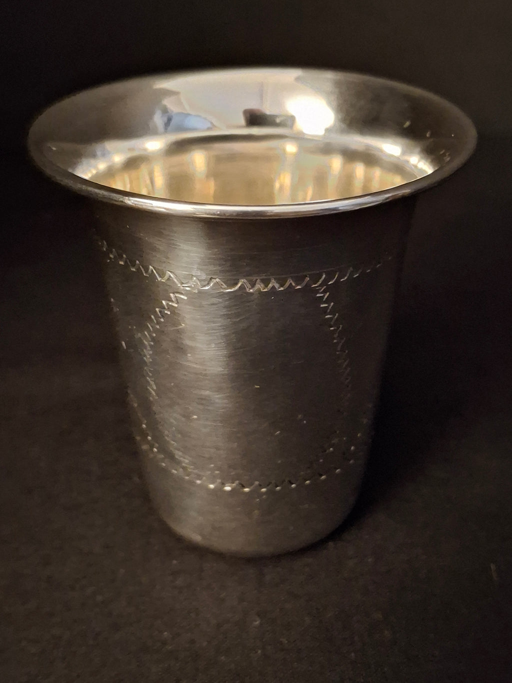 Vintage ESCO Sterling Silver Kiddush Cup Beaker Engraved Jewish Judaica 34g 3"