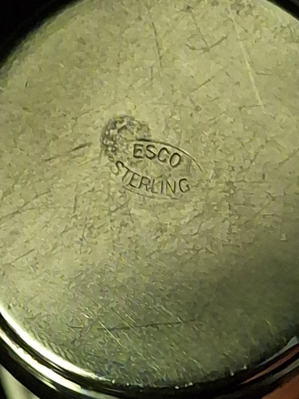 Vintage ESCO Sterling Silver Kiddush Cup Beaker Engraved Jewish Judaica 34g 3"