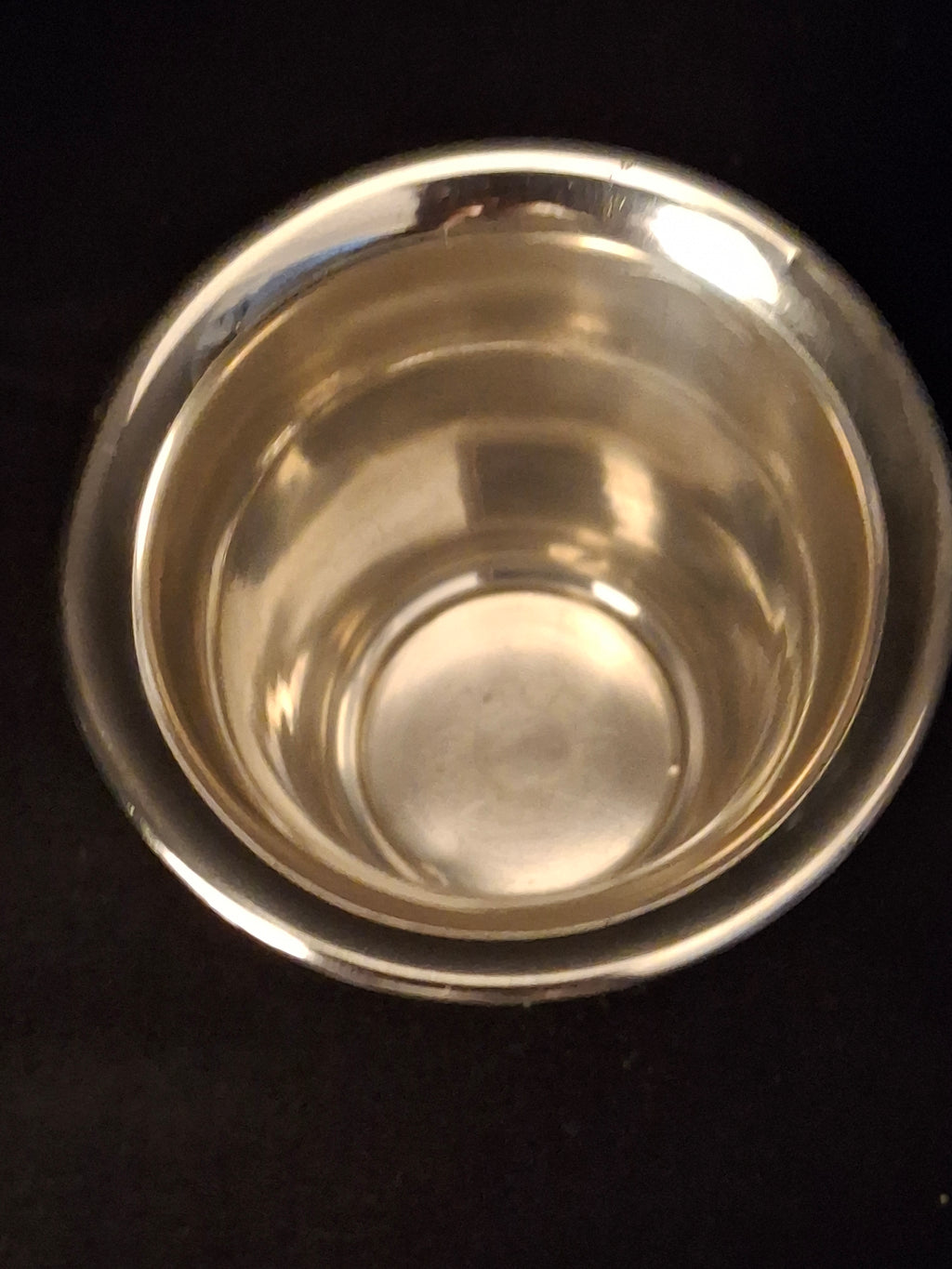 Vintage Sterling Silver Kiddush Beaker Cup Star of David Monogrammed AN 37g