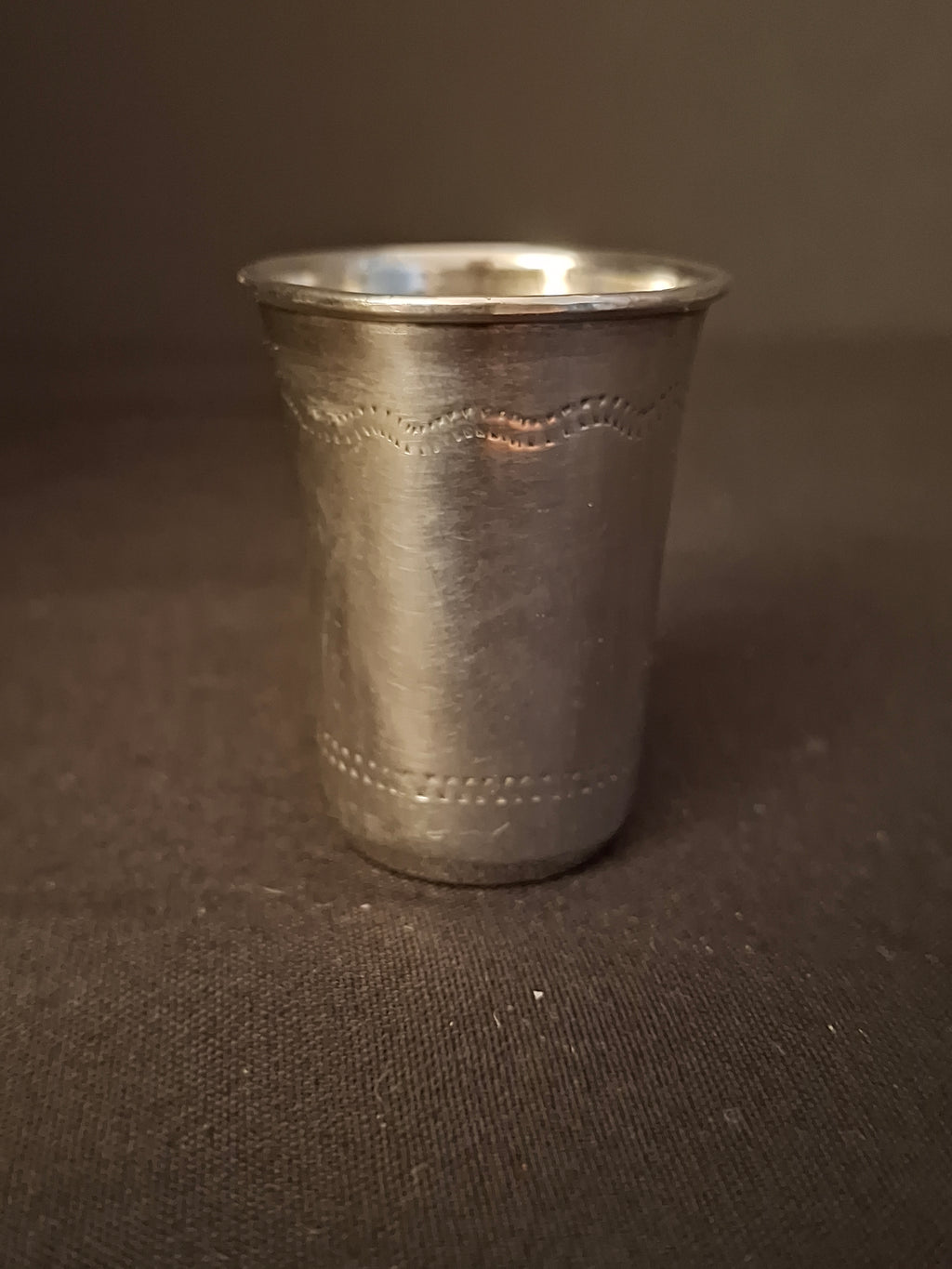 Antique Imperial Russian 84 Silver Vodka Shot Cup / Kiddush Cup – Israel Zakhoder, Kiev c. 1899–1908