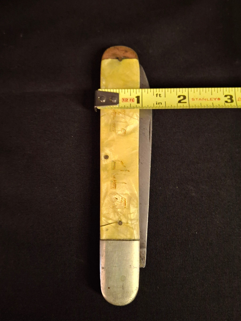 Rare Antique 1920s European Folding Challah Knife Shabbat Kodesh Celluloid Czech Judaica