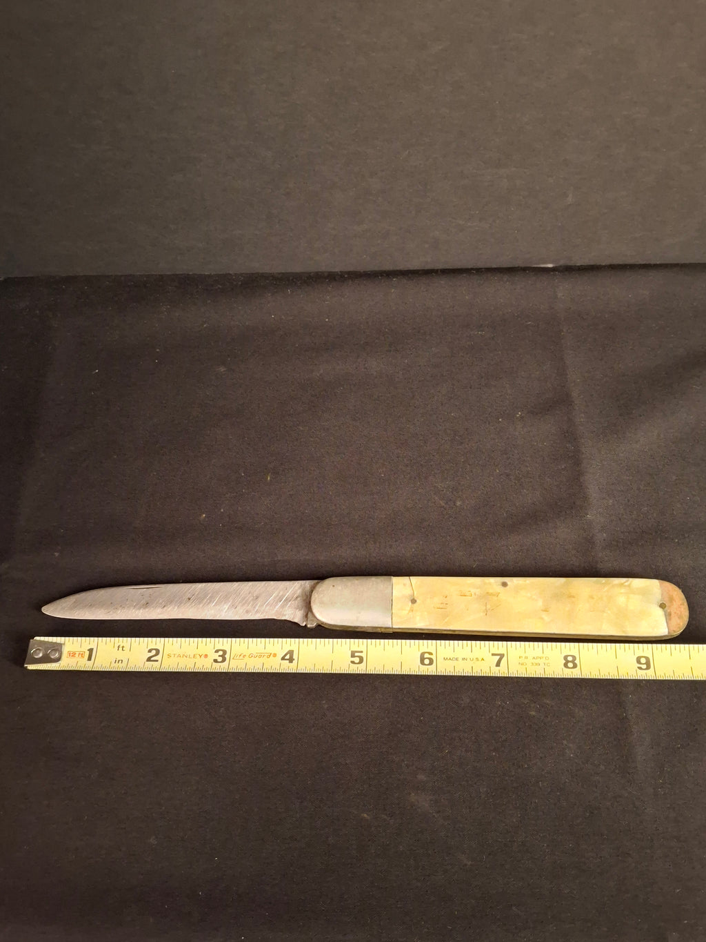 Rare Antique 1920s European Folding Challah Knife Shabbat Kodesh Celluloid Czech Judaica