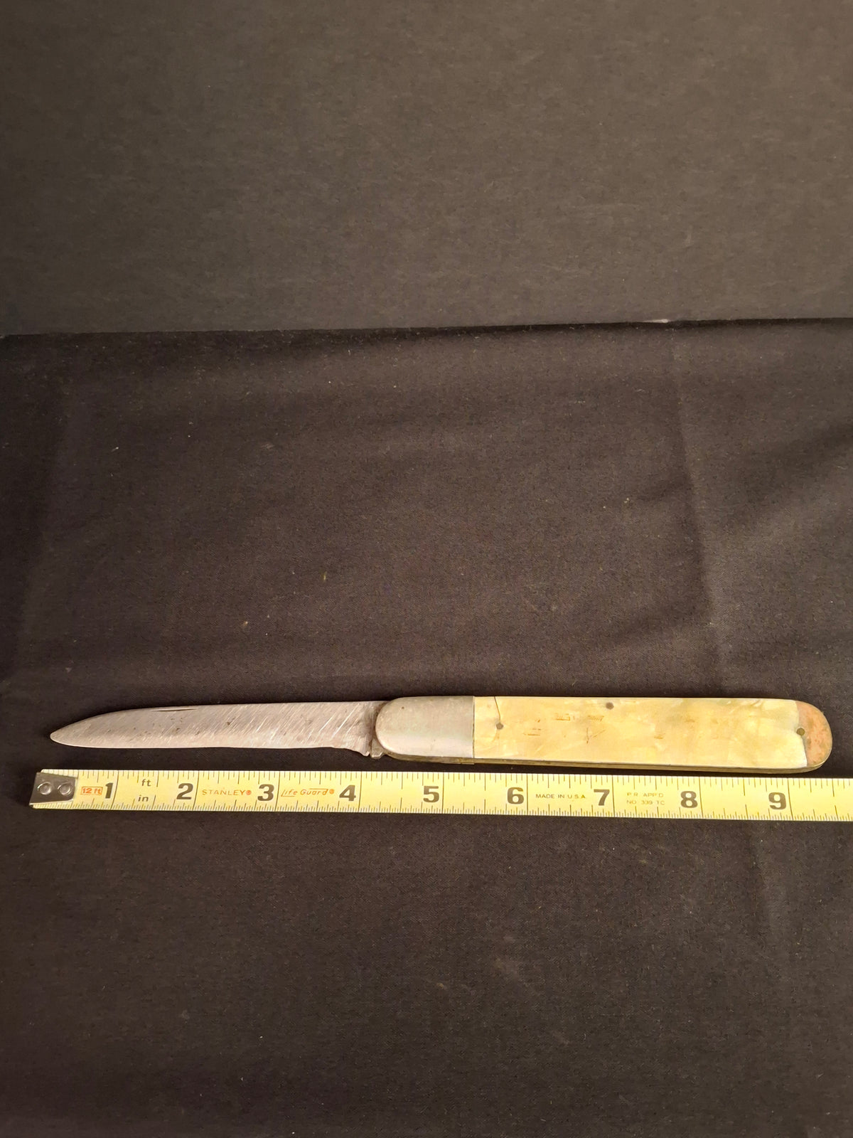 Rare Antique 1920s European Folding Challah Knife Shabbat Kodesh Celluloid Czech Judaica