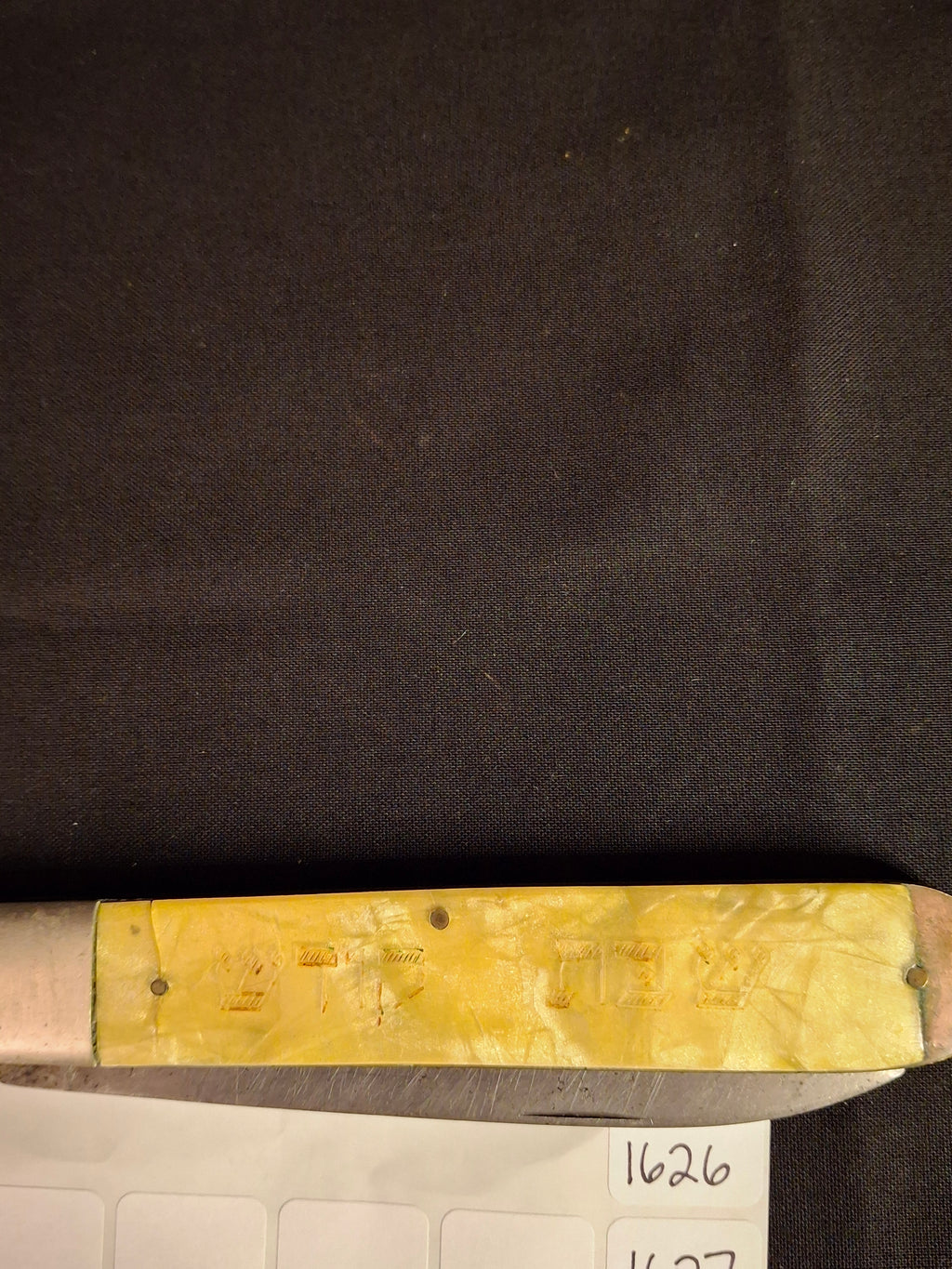 Rare Antique 1920s European Folding Challah Knife Shabbat Kodesh Celluloid Czech Judaica