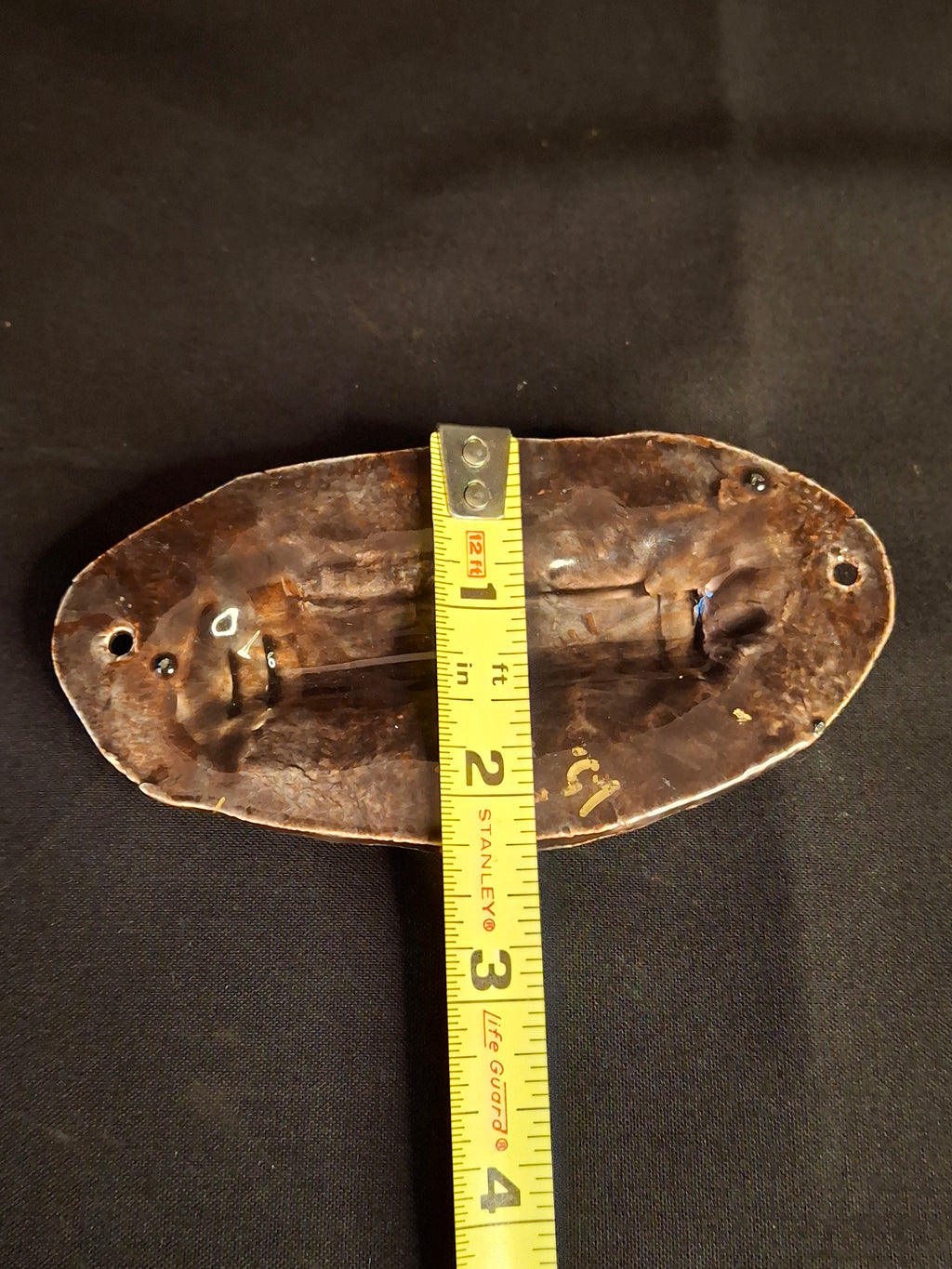 Vintage Israeli Ceramic Mezuzah Case Mid Century Studio Pottery Signed