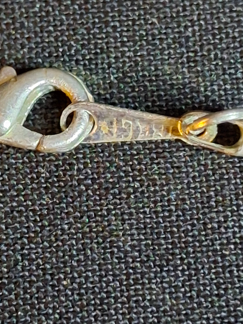 Vintage 925 Sterling Silver Shema Yisrael Spinning Pendant Necklace Hamsa Israel