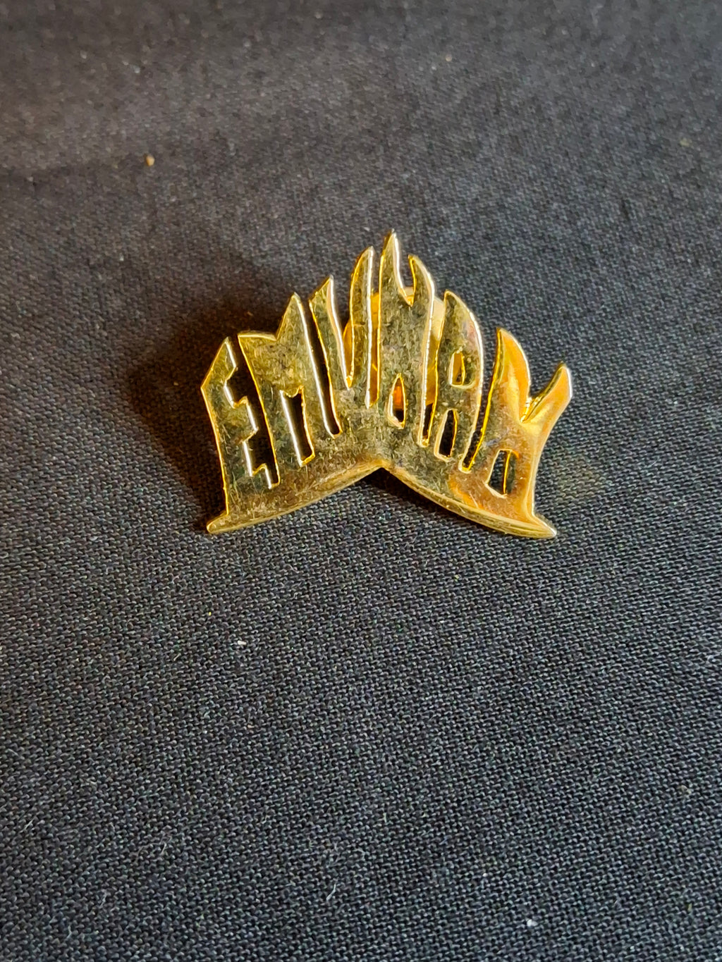 Vintage Emunah Women Lapel Pin Set Hebrew English Teach A Child Flame Pins (Pair)