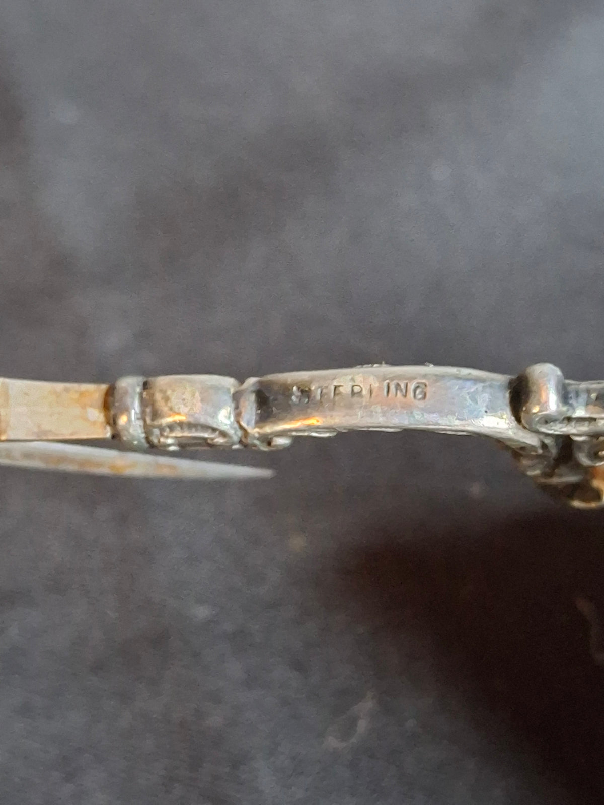 Antique Sterling Silver Chatelaine Scissor with Sterling 925 Sheath & Case Vom Cleff & Co German Scissors