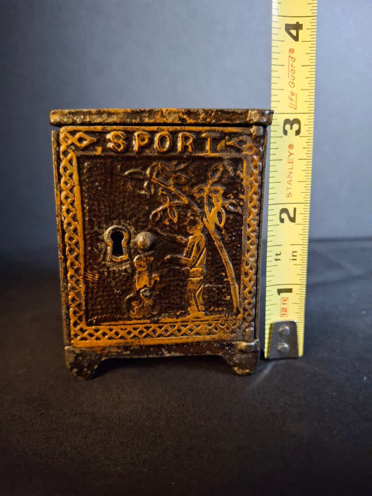 Antique 1882 Kyser & Rex Cast Iron Sport Safe Bank Elephant Giraffe Dog Patented