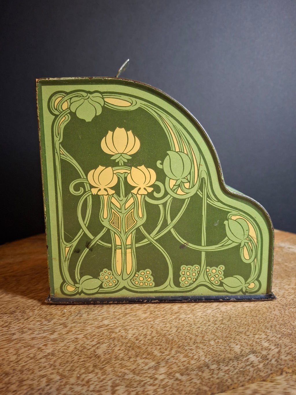 Antique Art Nouveau Tin Litho Commonwealth 3 Coin Register Bank Shonk Works 1915