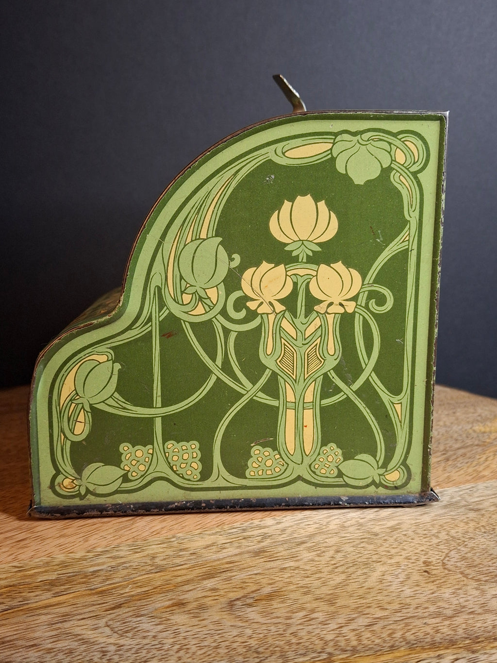 Antique Art Nouveau Tin Litho Commonwealth 3 Coin Register Bank Shonk Works 1915