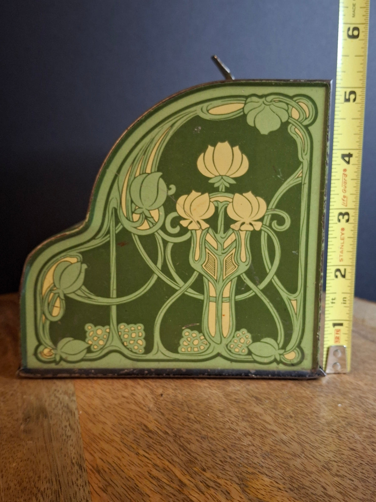 Antique Art Nouveau Tin Litho Commonwealth 3 Coin Register Bank Shonk Works 1915