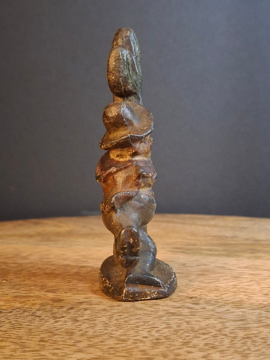 Vintage Cast Iron Drunk Cowboy Hugging Cactus Figural Bottle Opener Figure